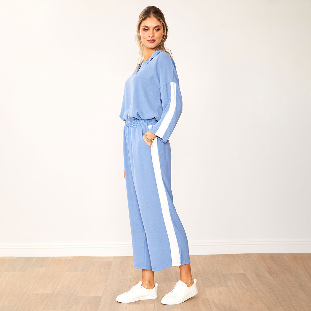 Clara Co-Ord (Blue & White)
