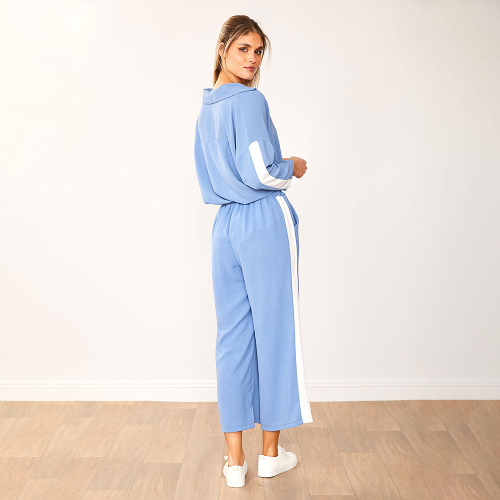 Clara Co-Ord (Blue & White)