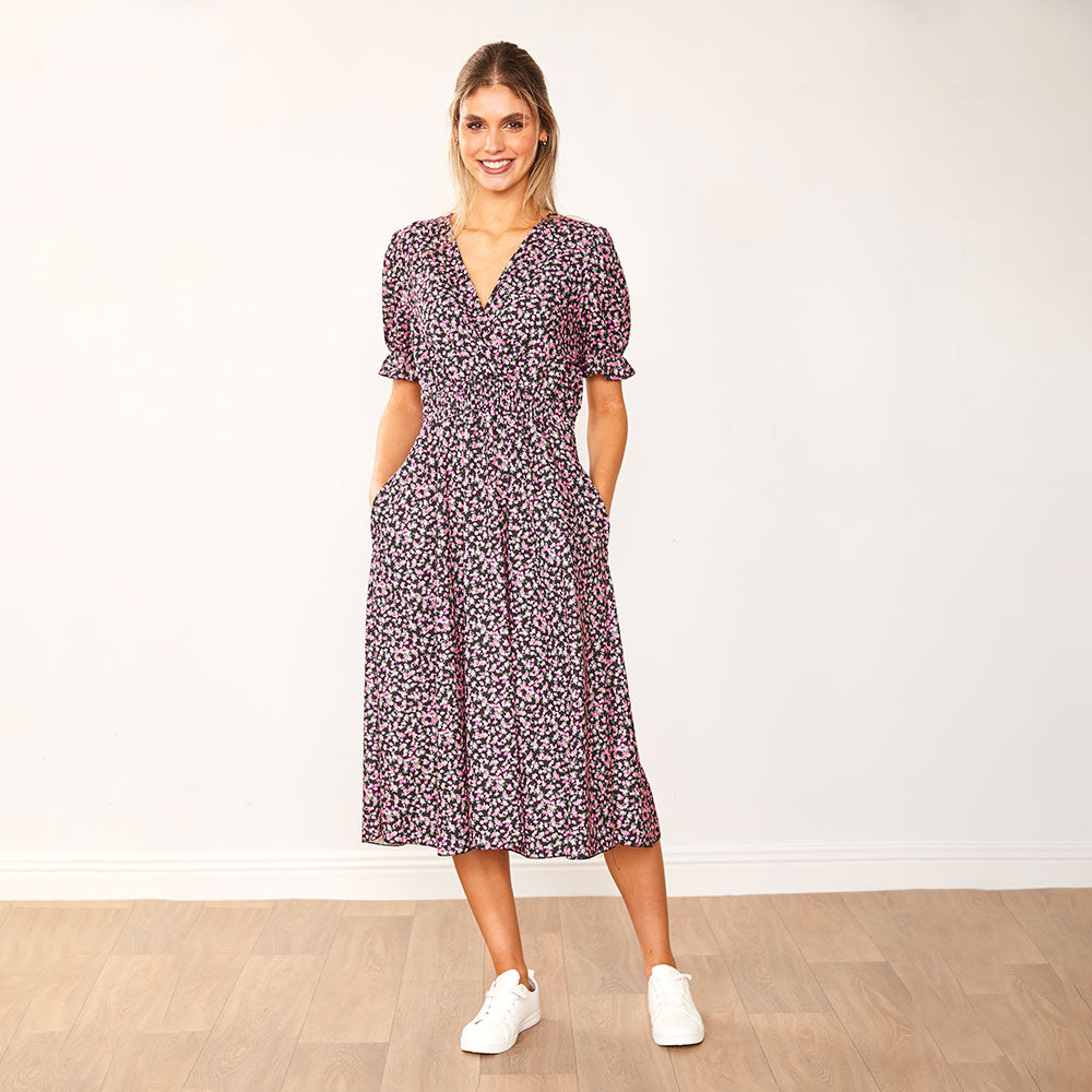 Belle Dress (Black Rose) - The Casual Company