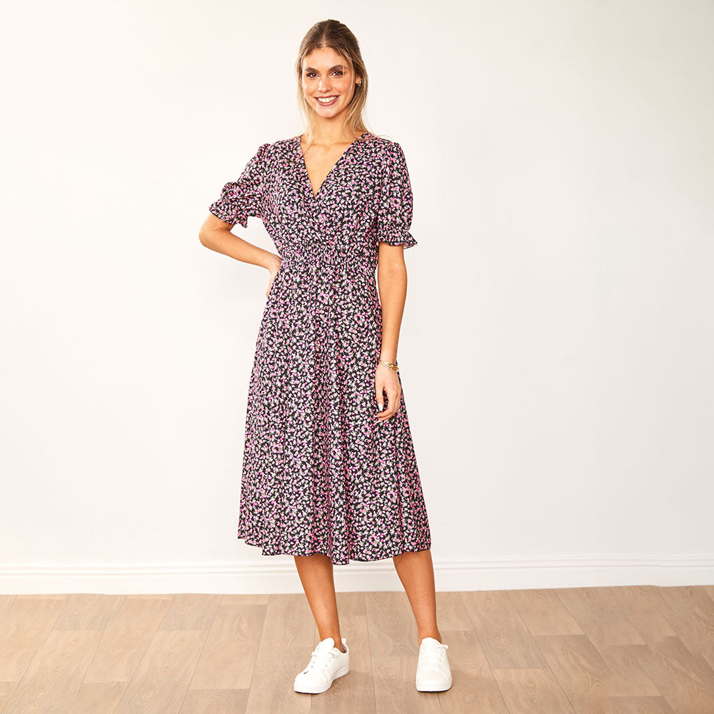 Belle Dress (Black Rose) - The Casual Company