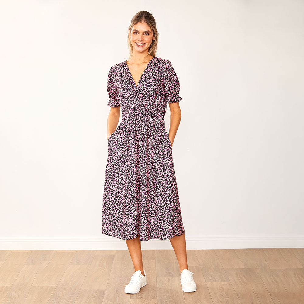 Belle Dress (Black Rose) - The Casual Company