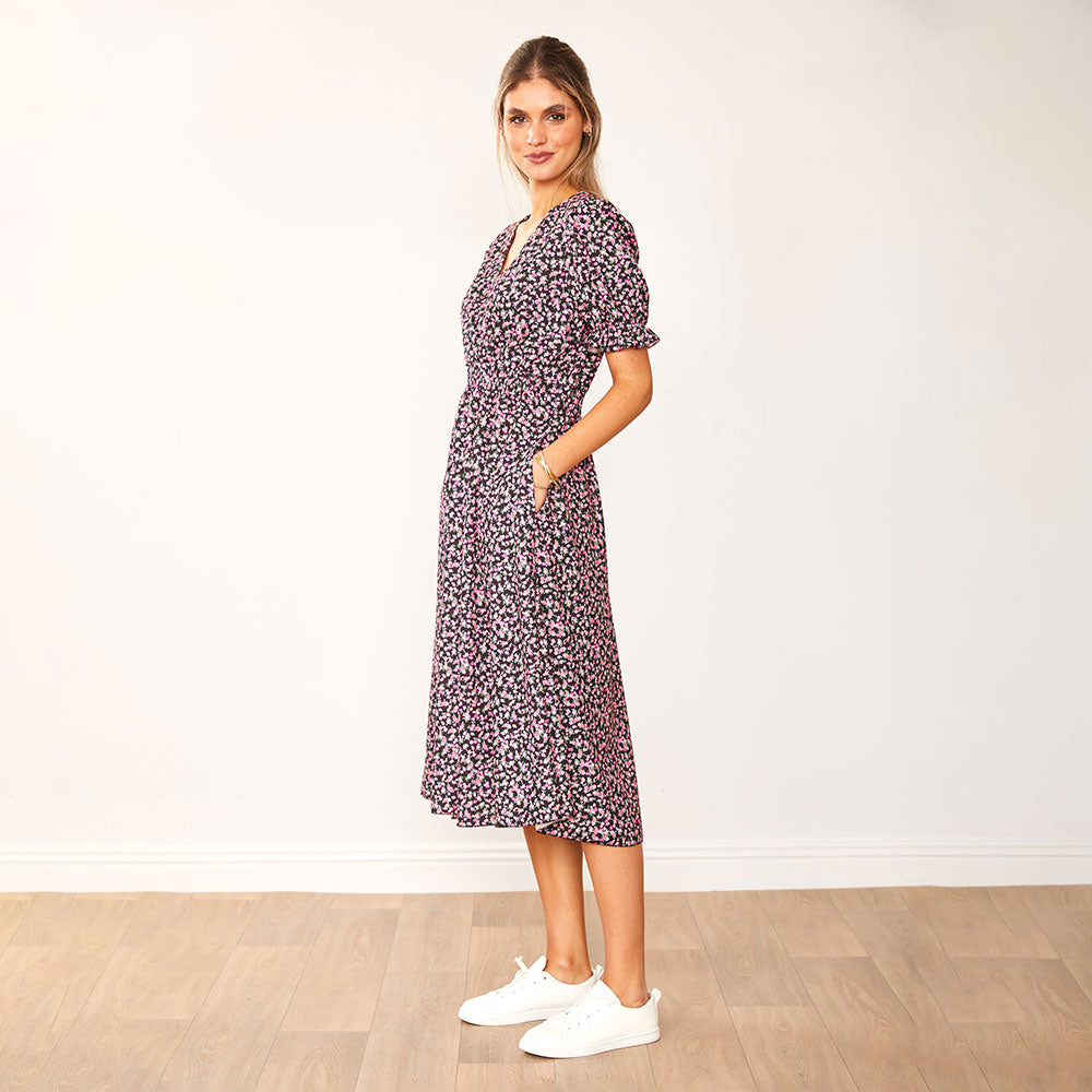 Belle Dress (Black Rose) - The Casual Company