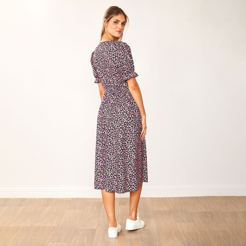 Belle Dress (Black Rose) - The Casual Company