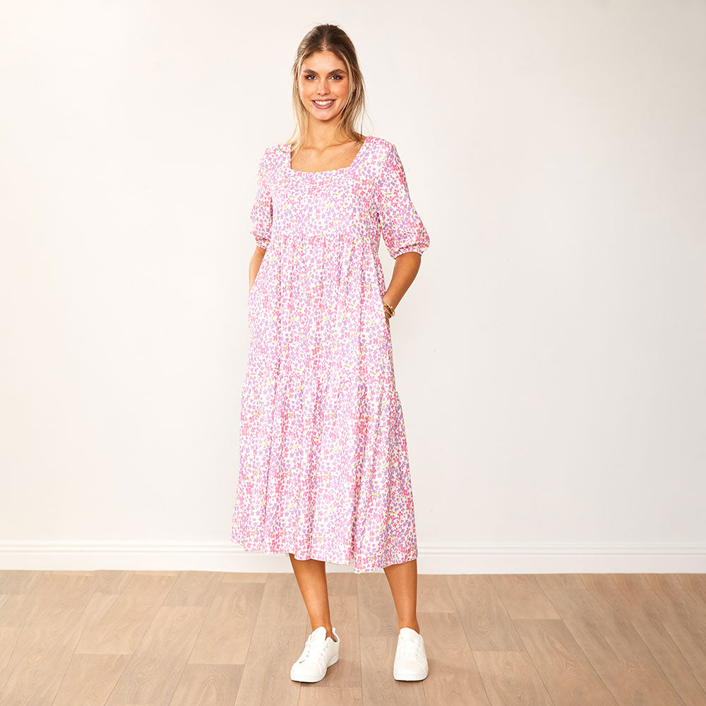 Delta Dress (Lilac Floral)