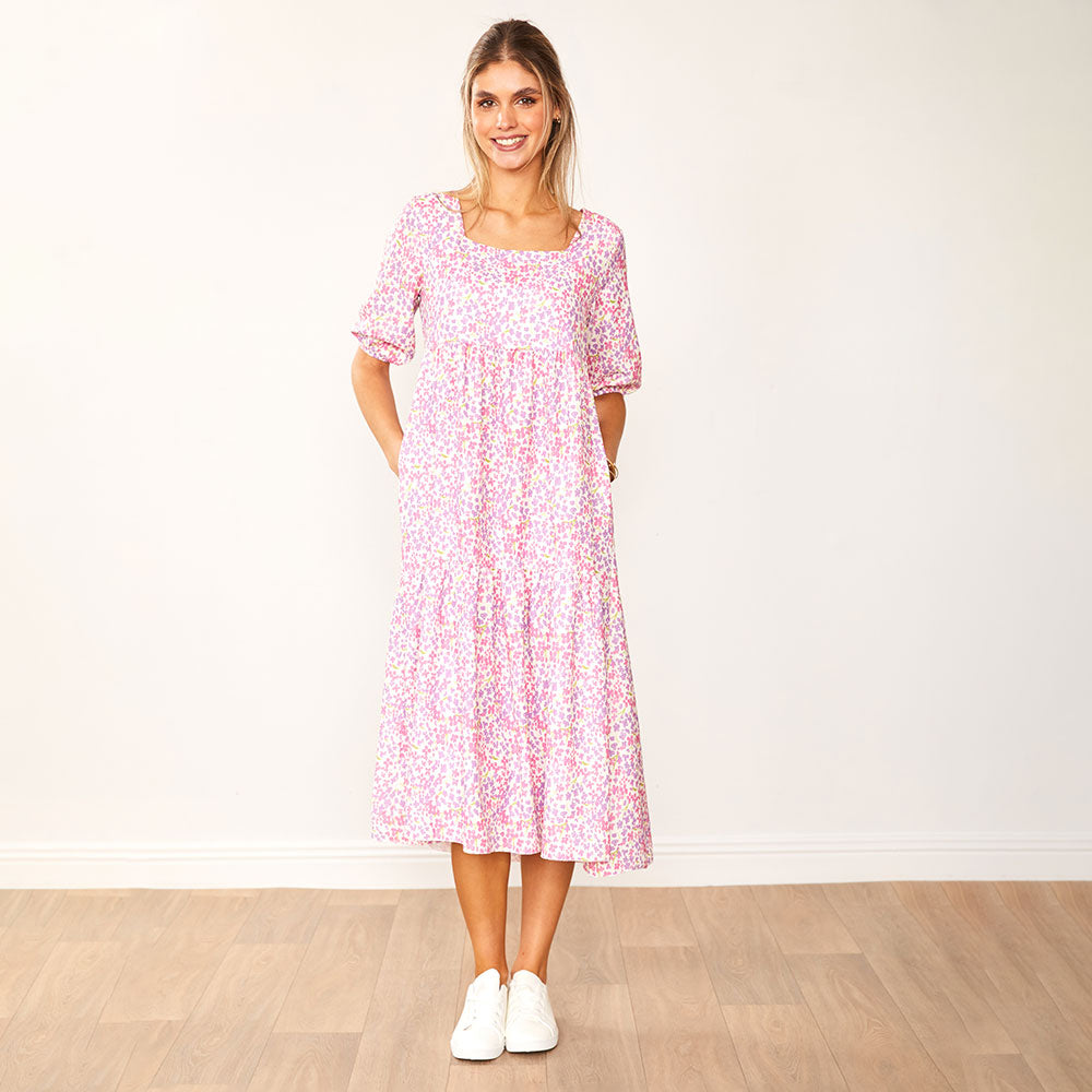 Delta Dress (Lilac Floral)