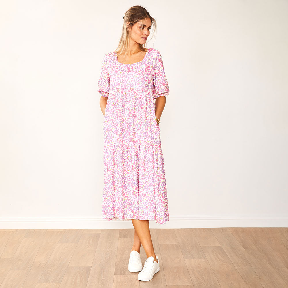 Delta Dress (Lilac Floral)