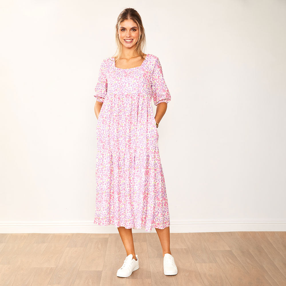 Delta Dress (Lilac Floral)