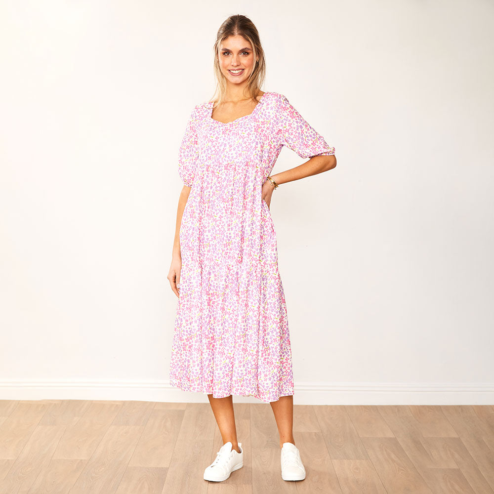 Delta Dress (Lilac Floral)