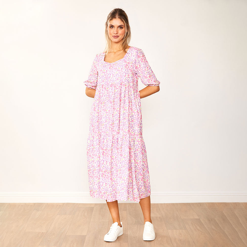 Delta Dress (Lilac Floral)