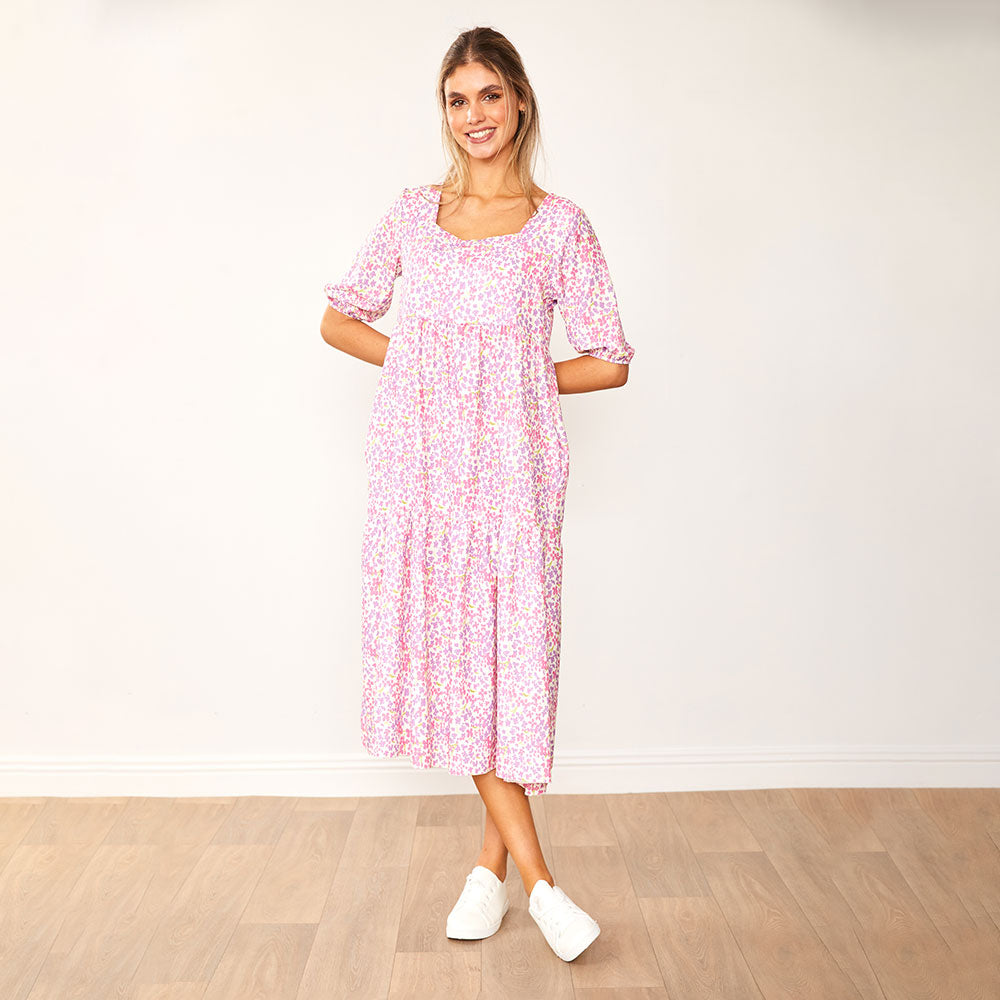 Delta Dress (Lilac Floral)