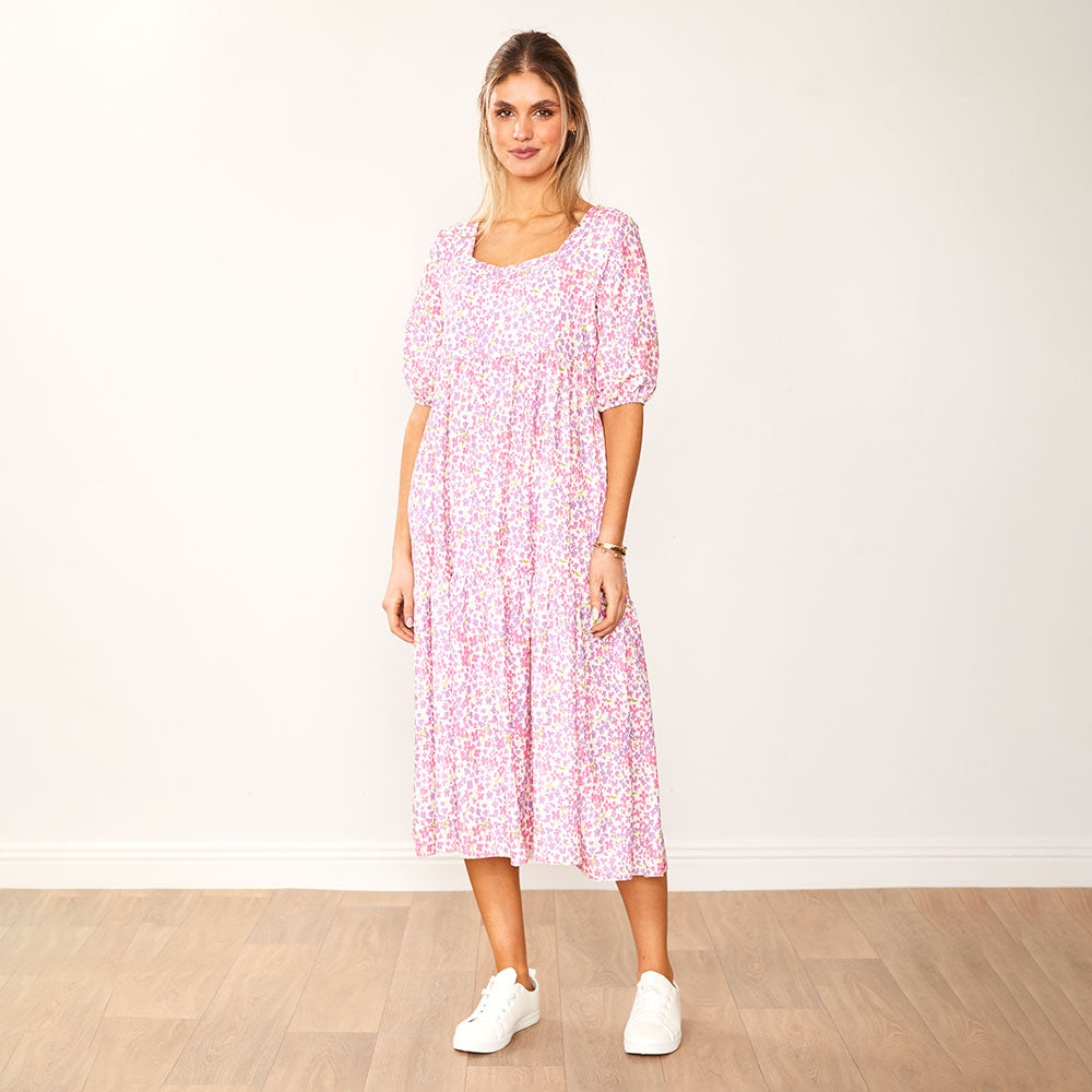 Delta Dress (Lilac Floral)