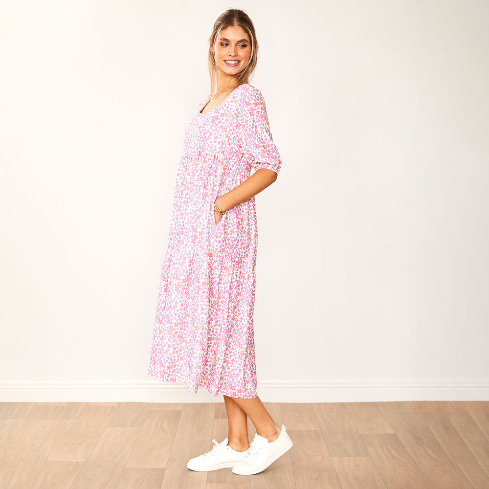 Delta Dress (Lilac Floral)