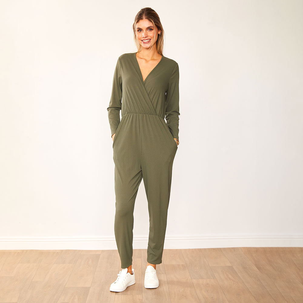 Emery Jumpsuit (Khaki)