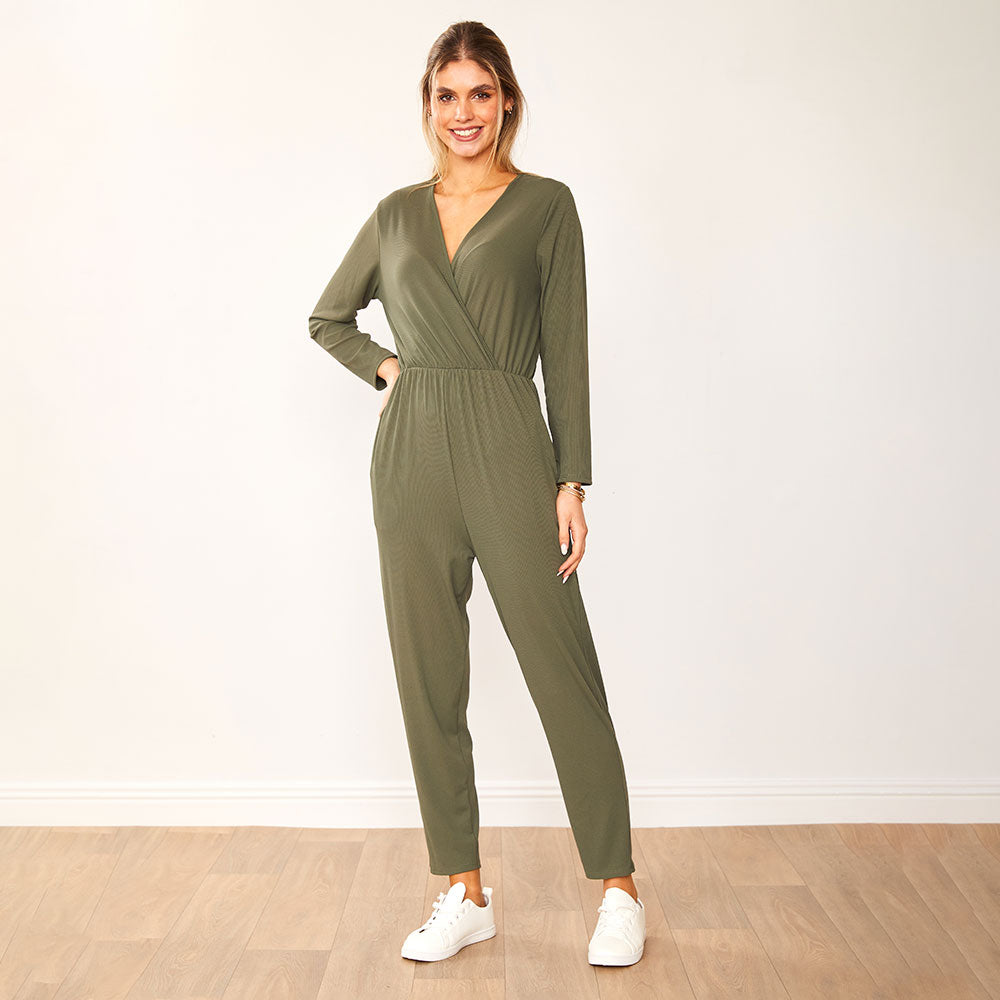 Emery Jumpsuit (Khaki)