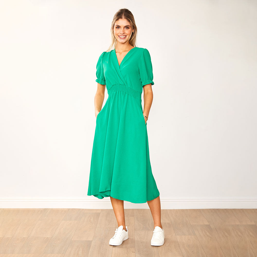 Belle Dress (Green) - The Casual Company