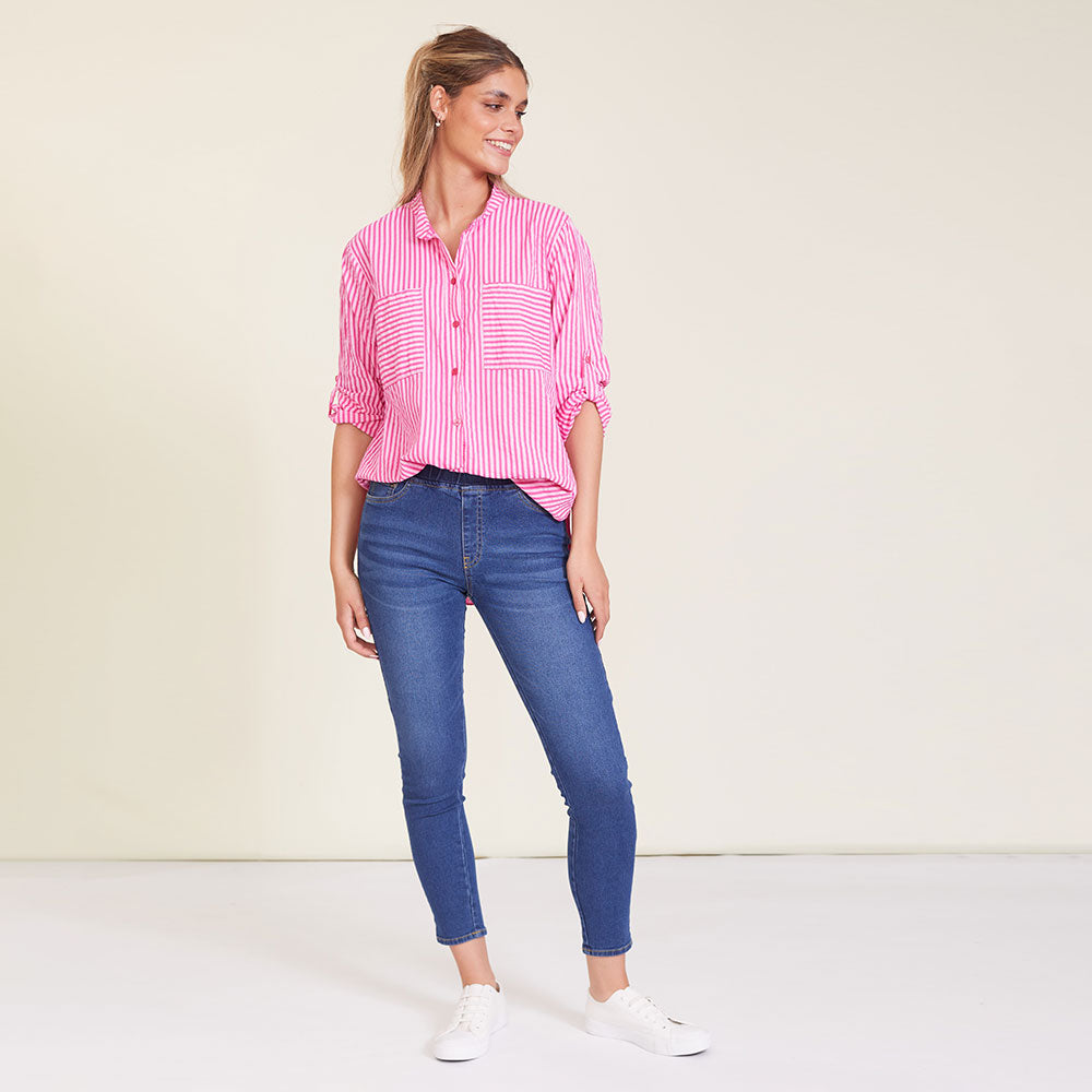 Louis Shirt (Pink stripe)