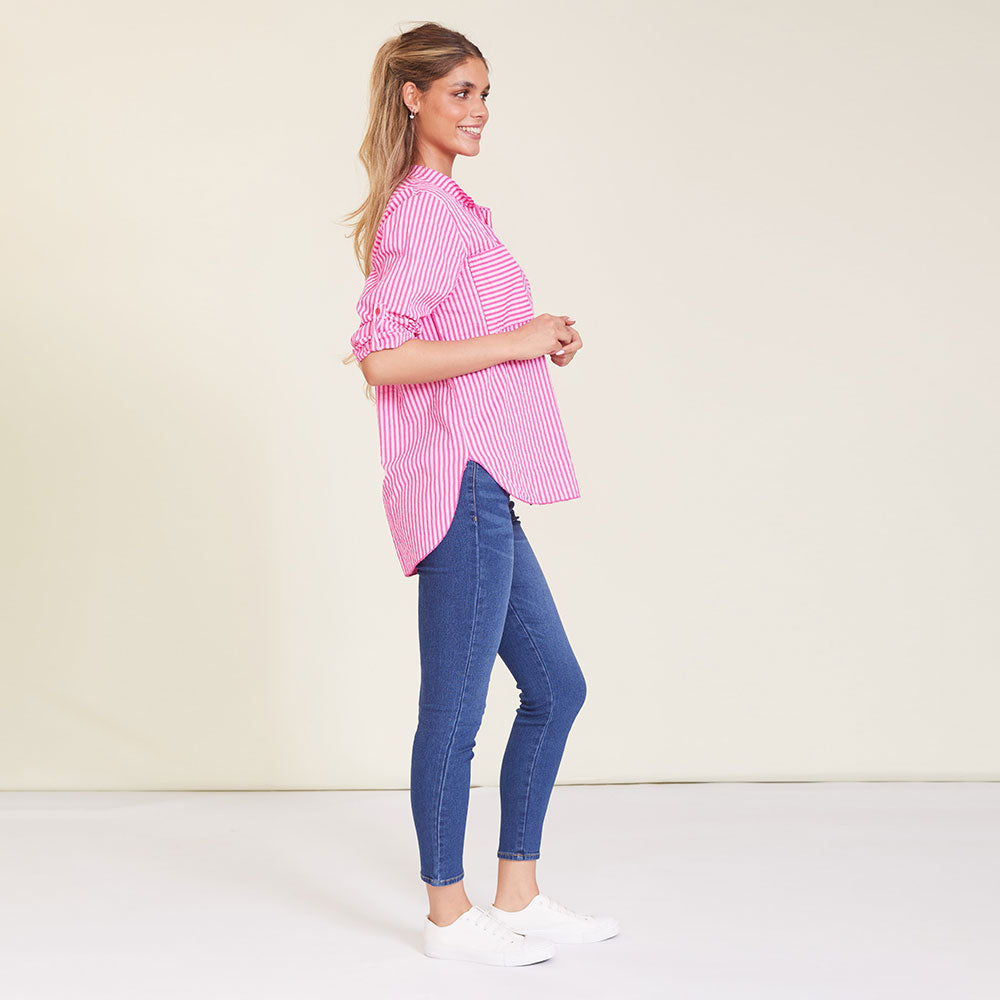 Louis Shirt (Pink stripe)