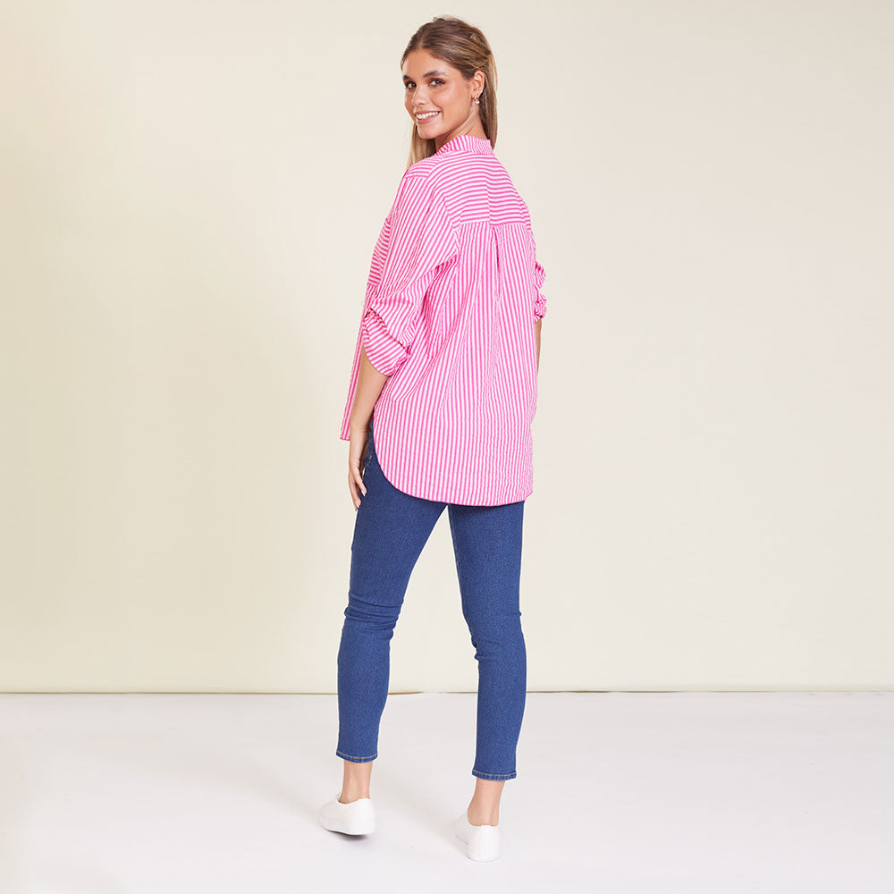 Louis Shirt (Pink stripe)