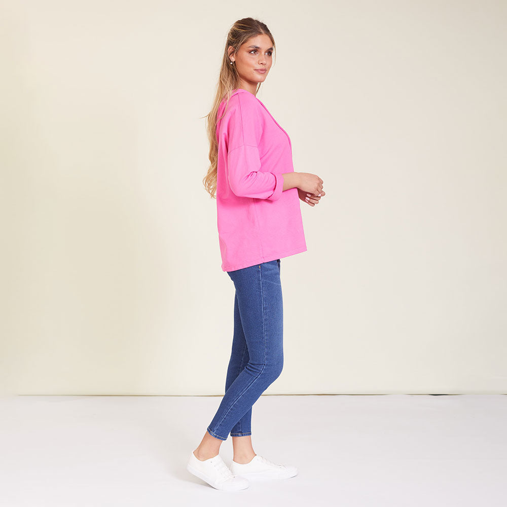 Barker Hoody (Fuchsia)