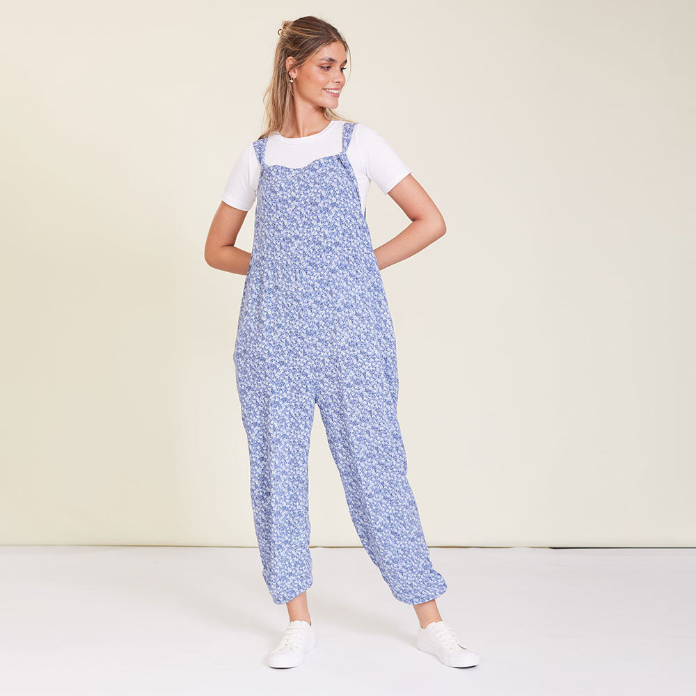 Eden Jumpsuit (Blue Floral)