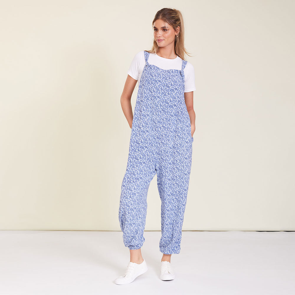 Eden Jumpsuit (Blue Floral)