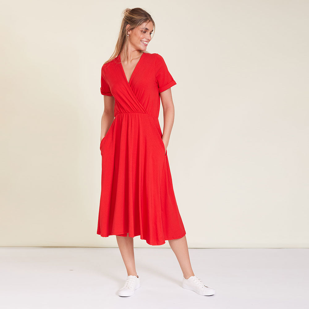 Archie Dress (Red) - The Casual Company