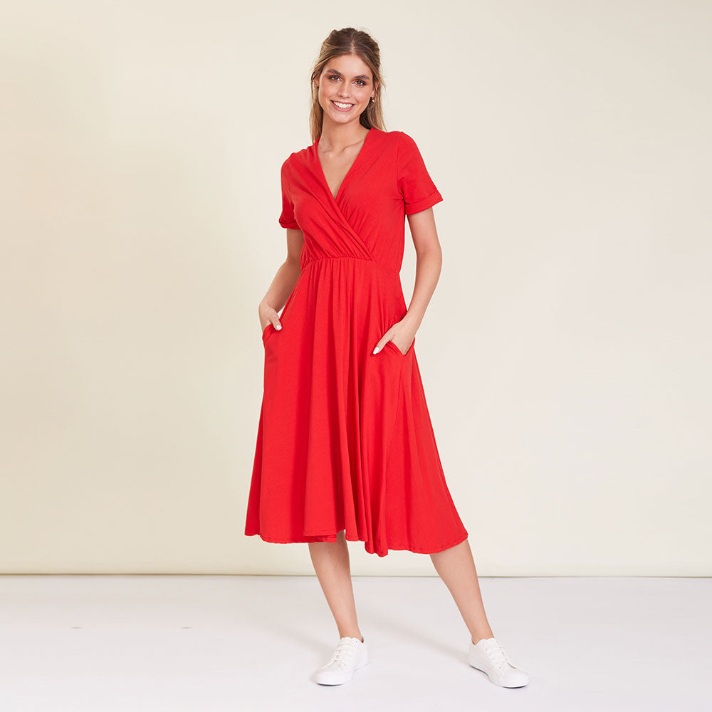 Archie Dress (Red) - The Casual Company
