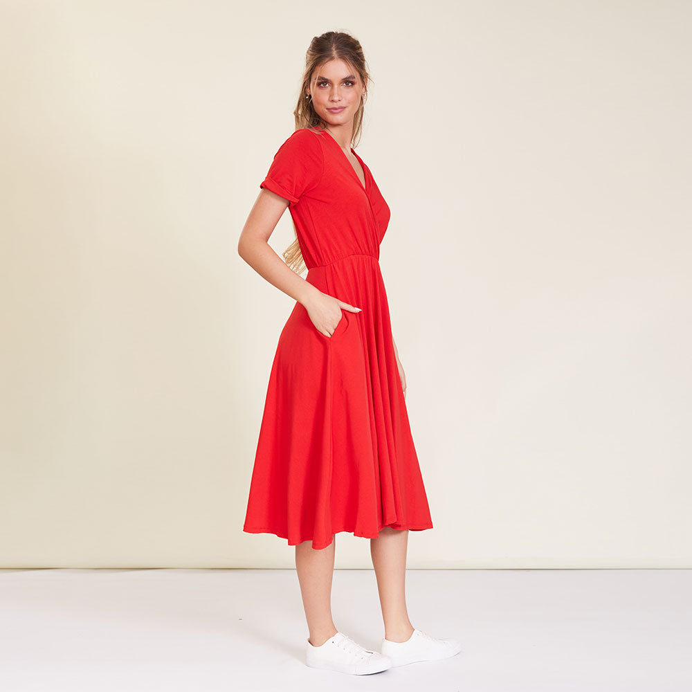 Archie Dress (Red) - The Casual Company