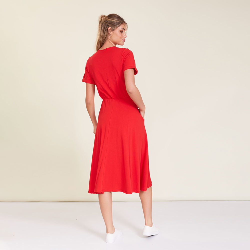 Archie Dress (Red) - The Casual Company