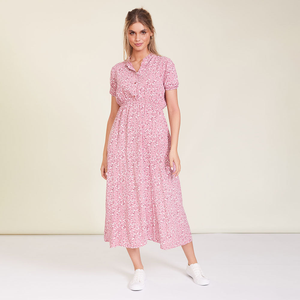 Parker Dress (Rose Floral)