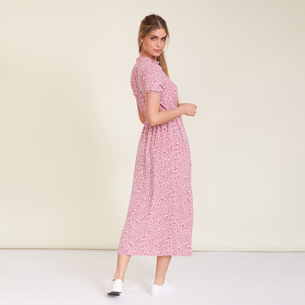Parker Dress (Rose Floral)