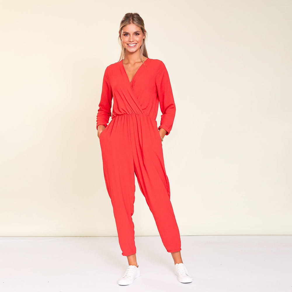 Morgan Jumpsuit (Red)