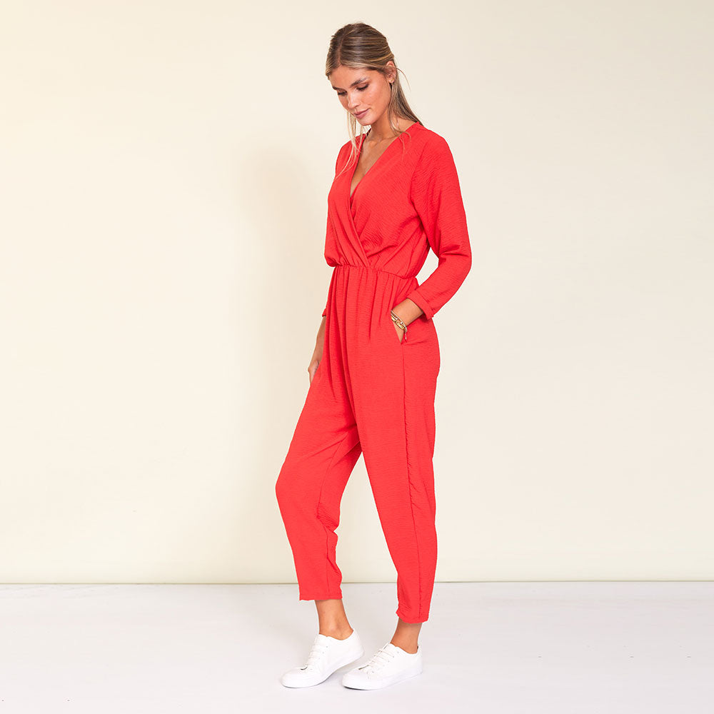 Morgan Jumpsuit (Red)