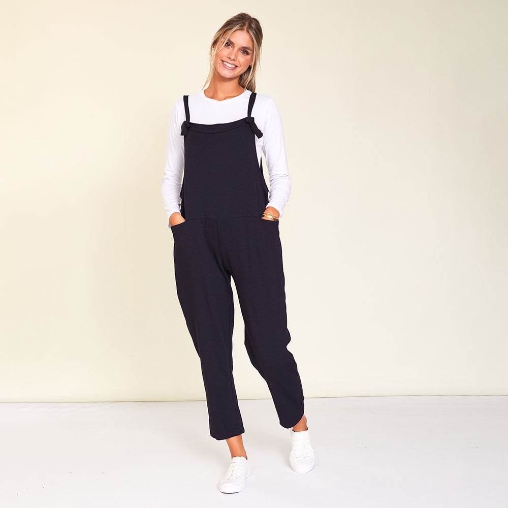 Ashley Dungaree (Navy) - The Casual Company