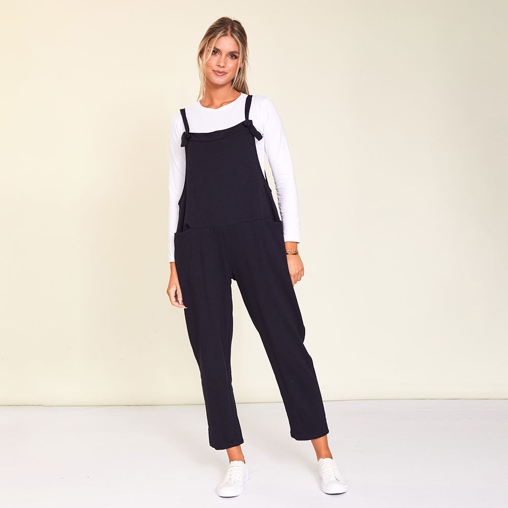 Ashley Dungaree (Navy) - The Casual Company