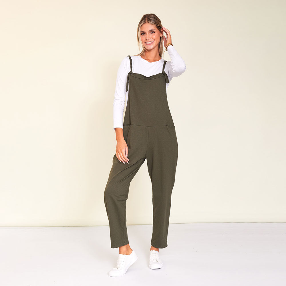 Ashley Dungaree (Khaki)