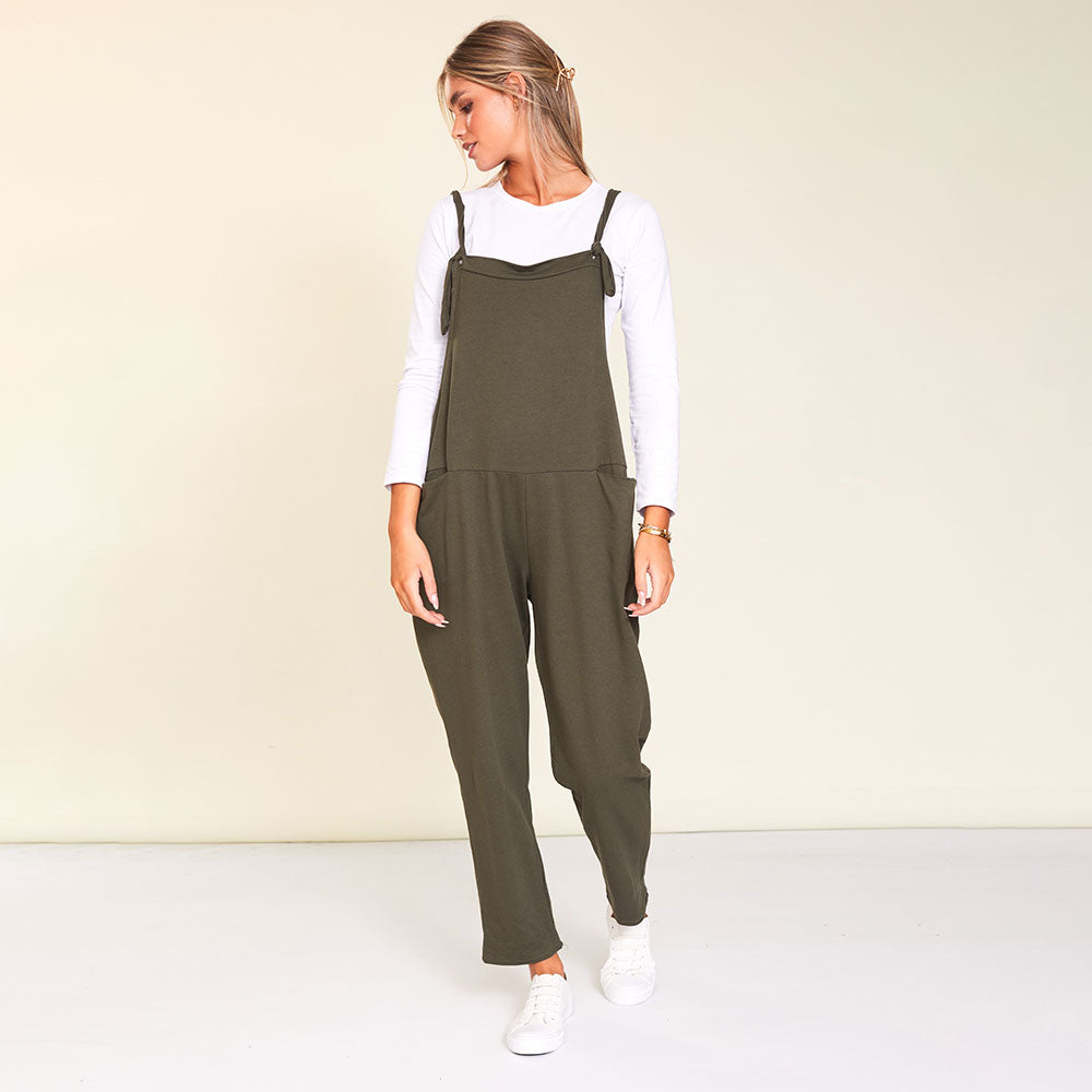 Ashley Dungaree (Khaki)