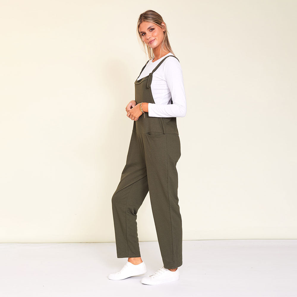 Ashley Dungaree (Khaki)