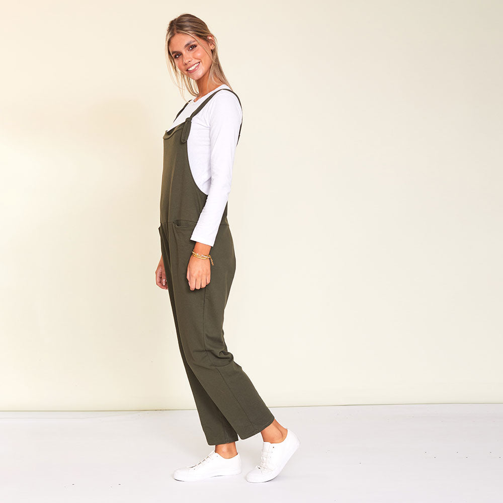 Ashley Dungaree (Khaki)