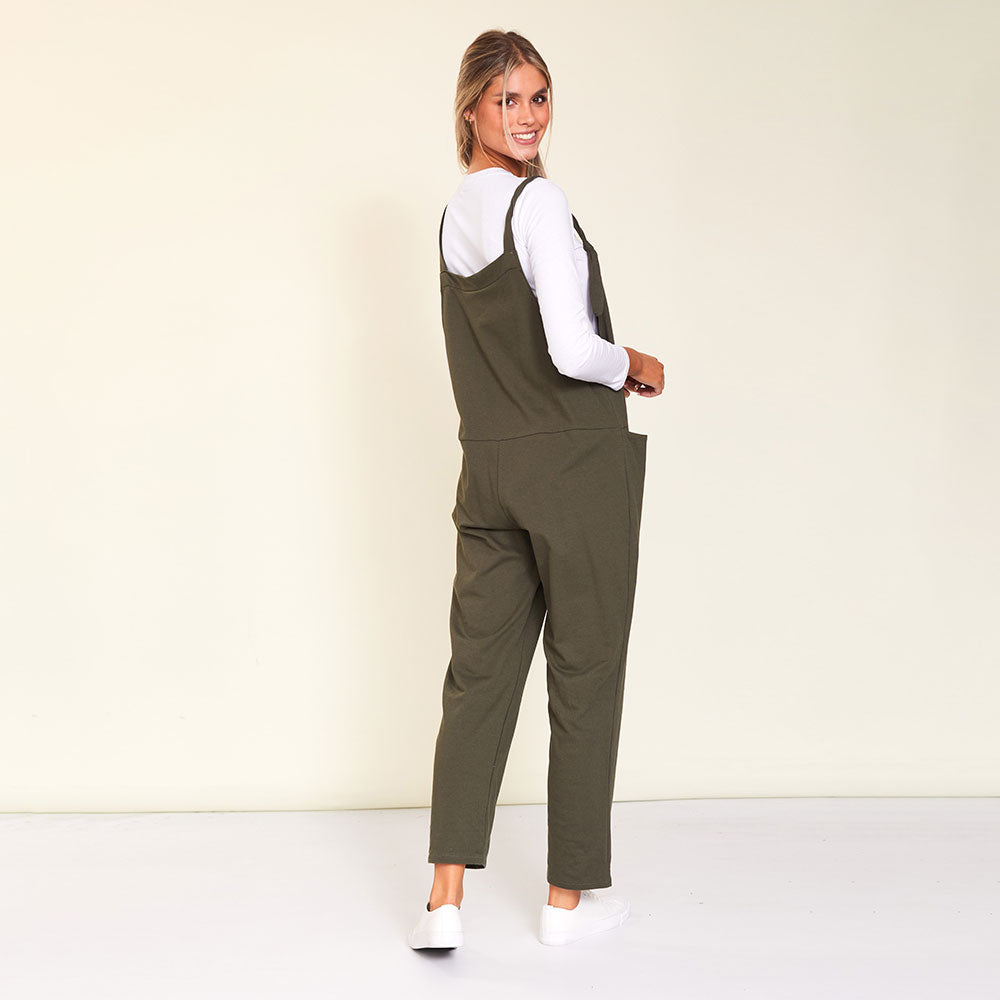 Ashley Dungaree (Khaki)