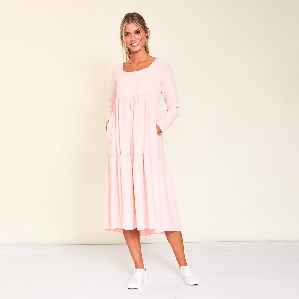 Zoe Dress (Baby Pink)