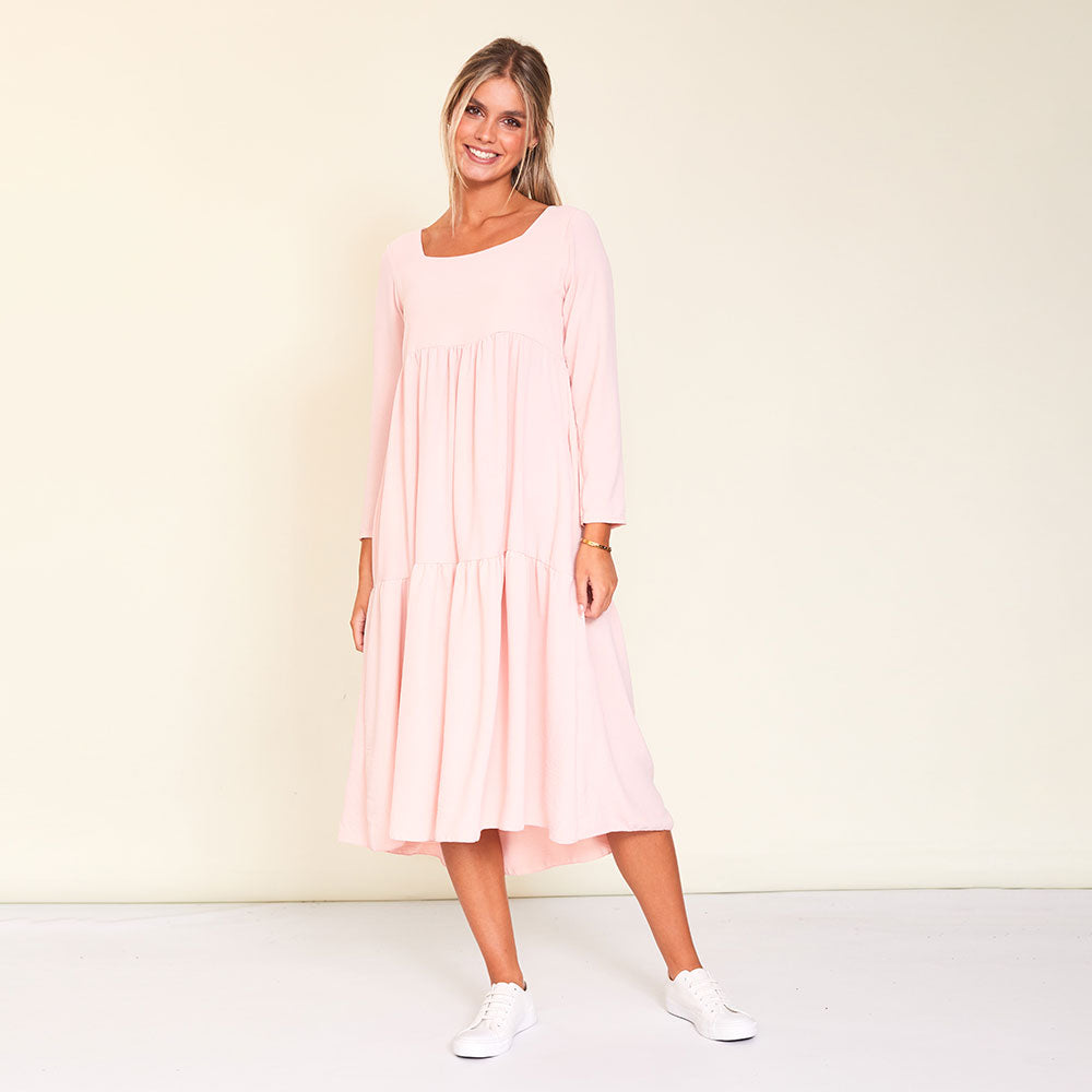 Zoe Dress (Baby Pink)