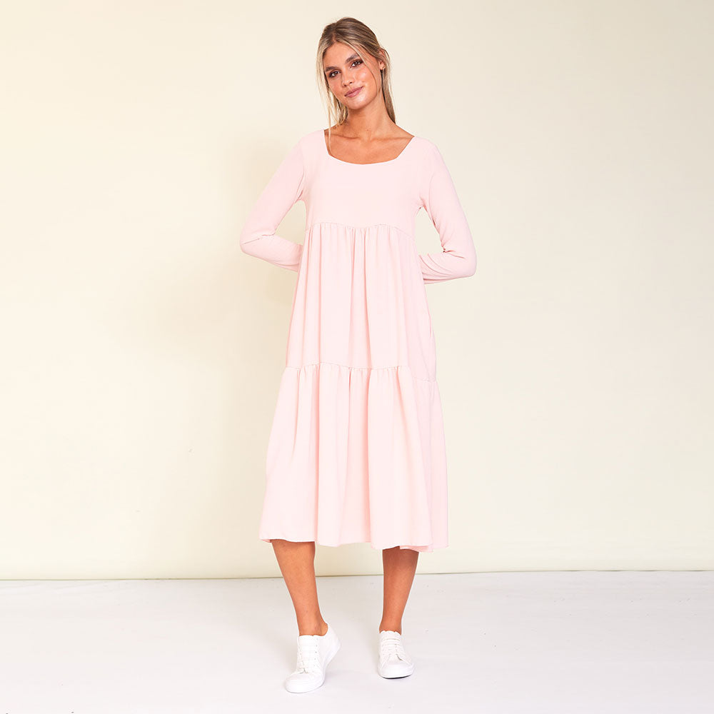 Zoe Dress (Baby Pink)