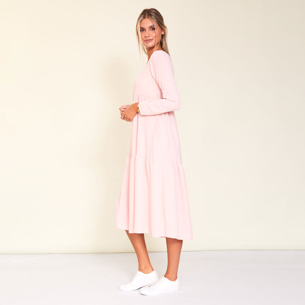 Zoe Dress (Baby Pink)