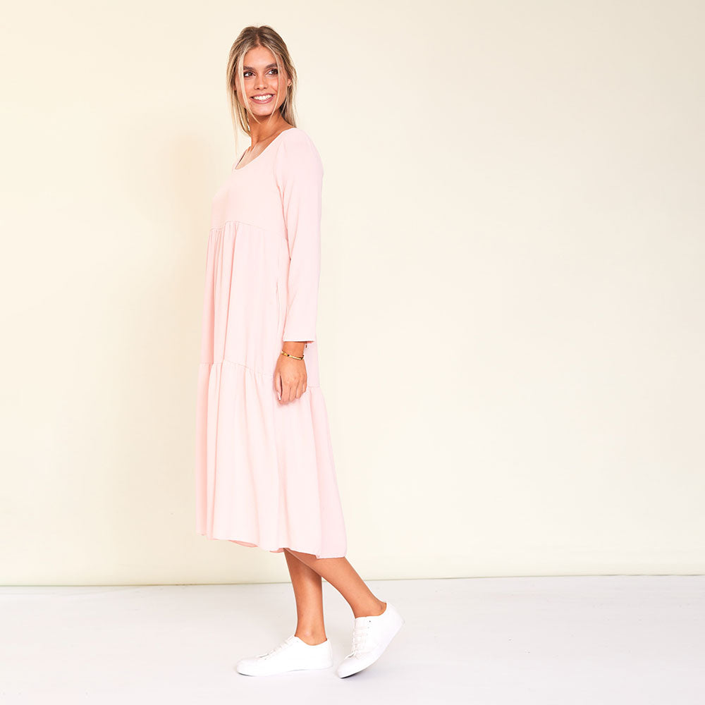 Zoe Dress (Baby Pink)