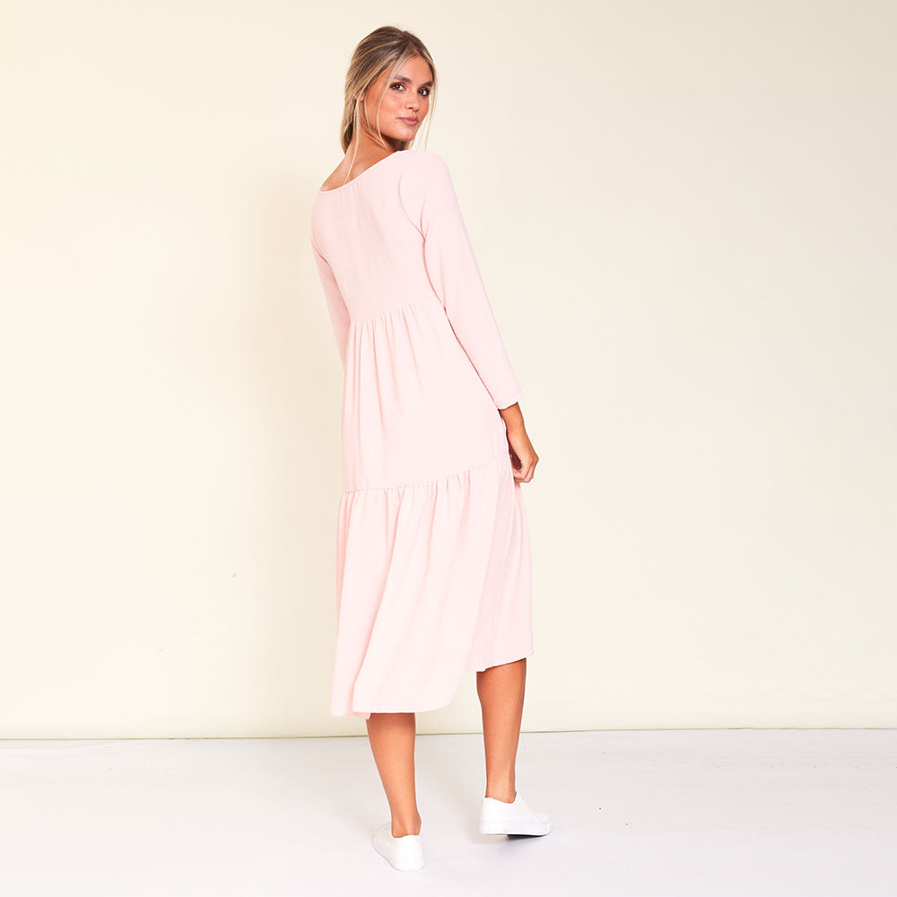 Zoe Dress (Baby Pink)