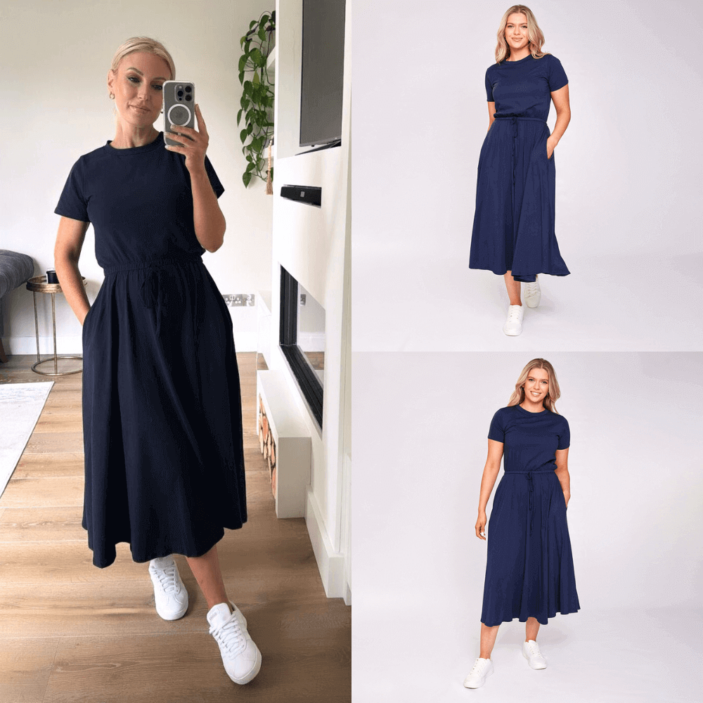Piper Dress (Navy)