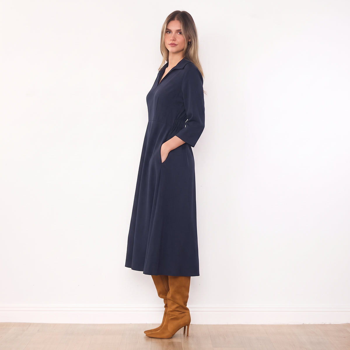LindaCollarDressNavy9