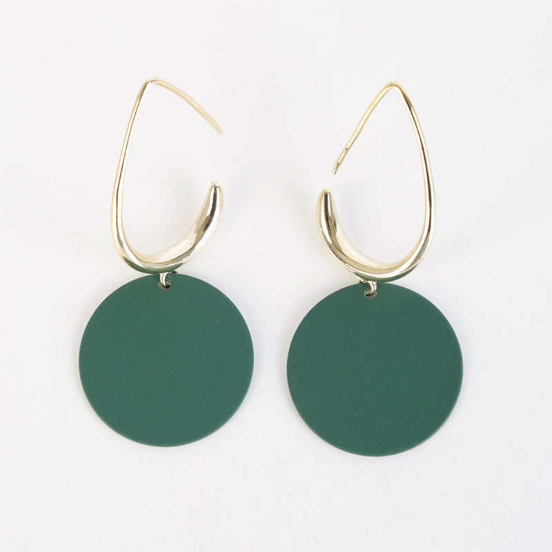 Doria Drop Earring (Forrest Green)