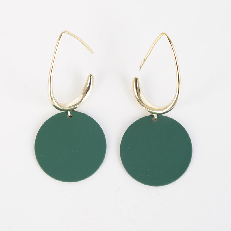 Doria Drop Earring (Forrest Green)